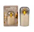 Sviečka led vosk 7,5 cm strieborná