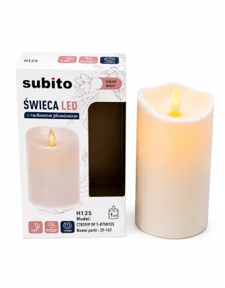 Sviečka Led subito biela 010 časovač.