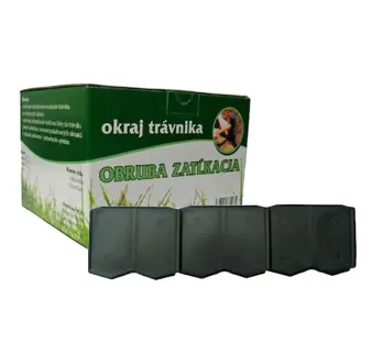 Okraj trávnika 5 m zelený zatĺkací 15 cm