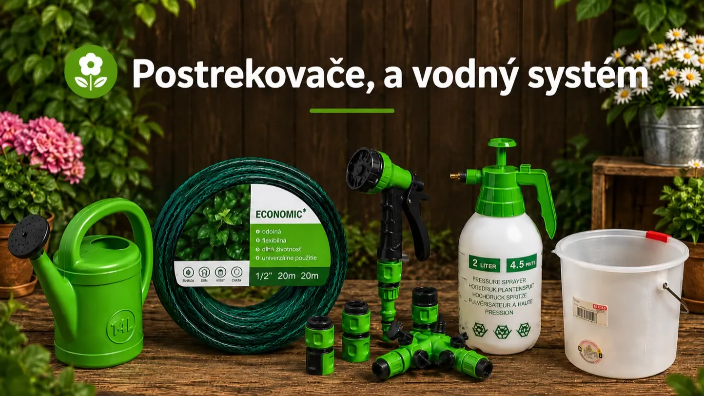 Postrekovače a vodný systém